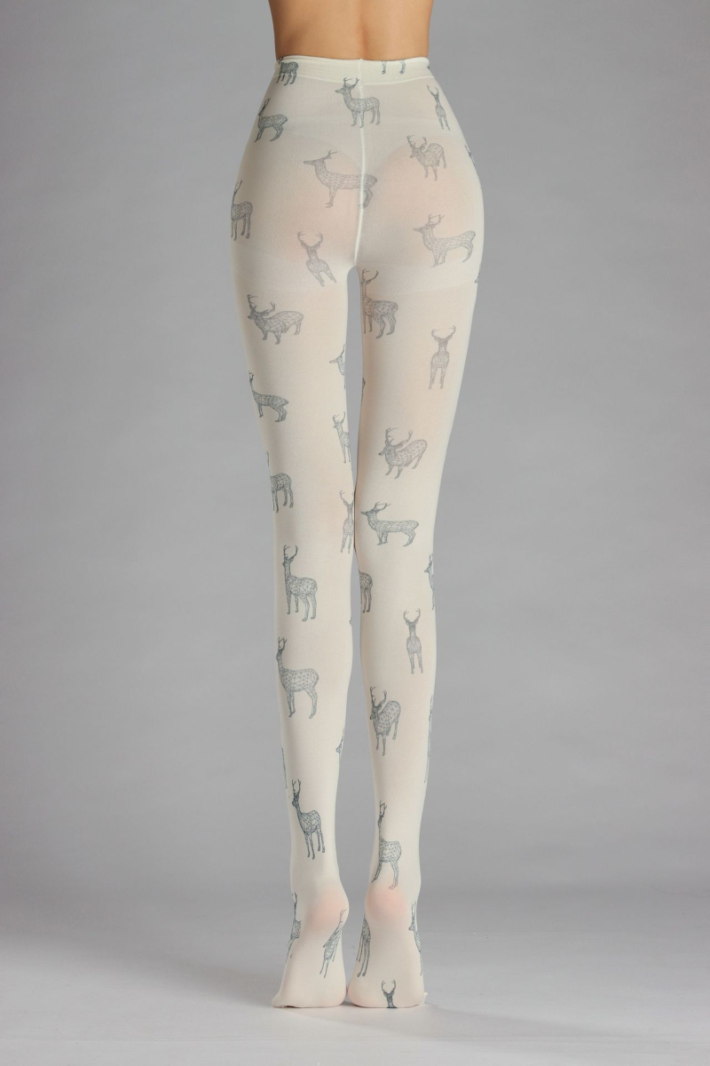 Art pattern print tights - Image 7