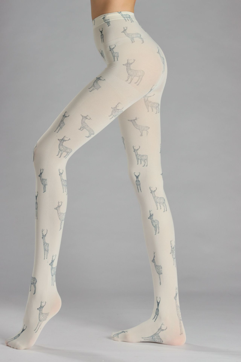 Art pattern print tights - Image 8