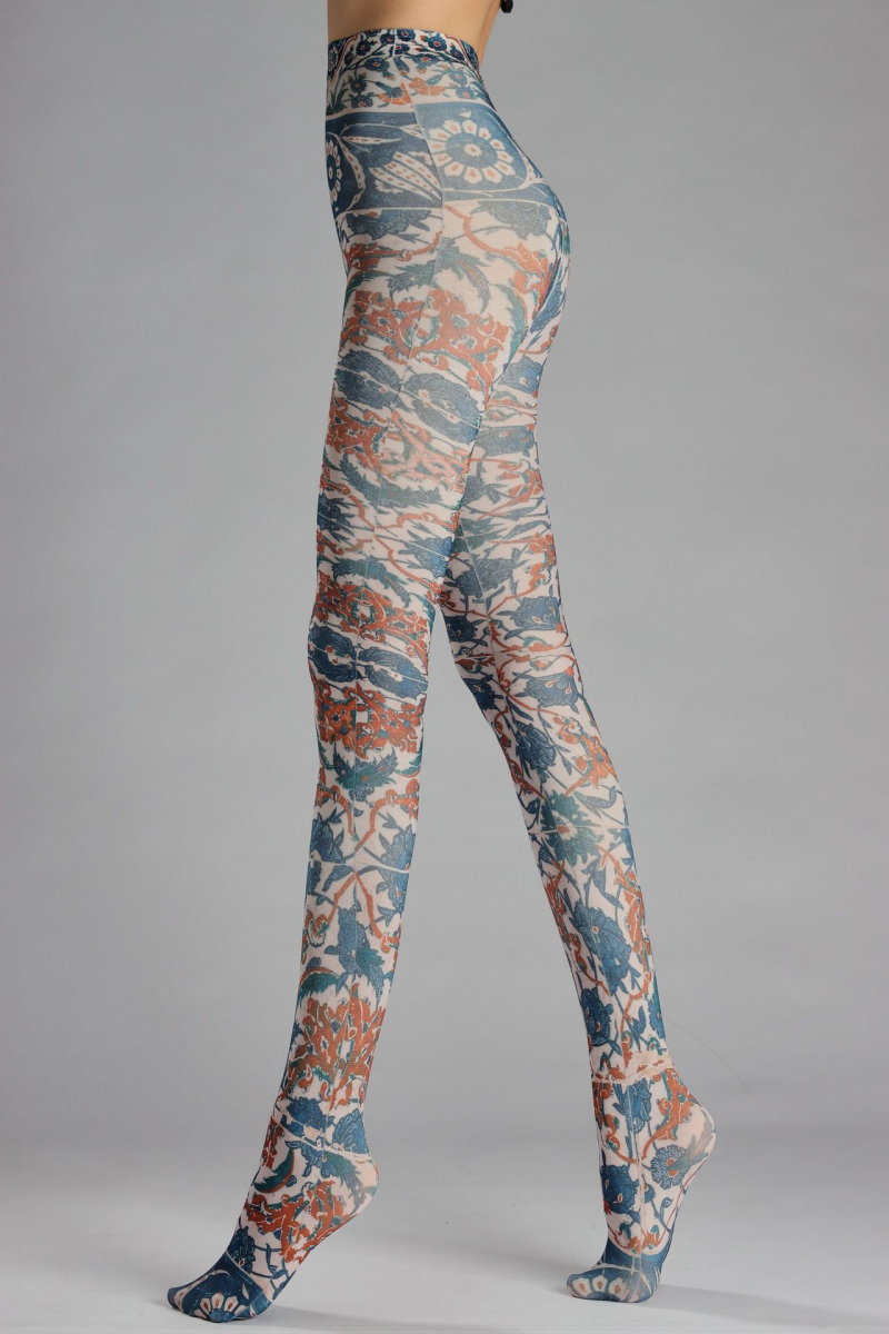 Art pattern print tights - Image 5