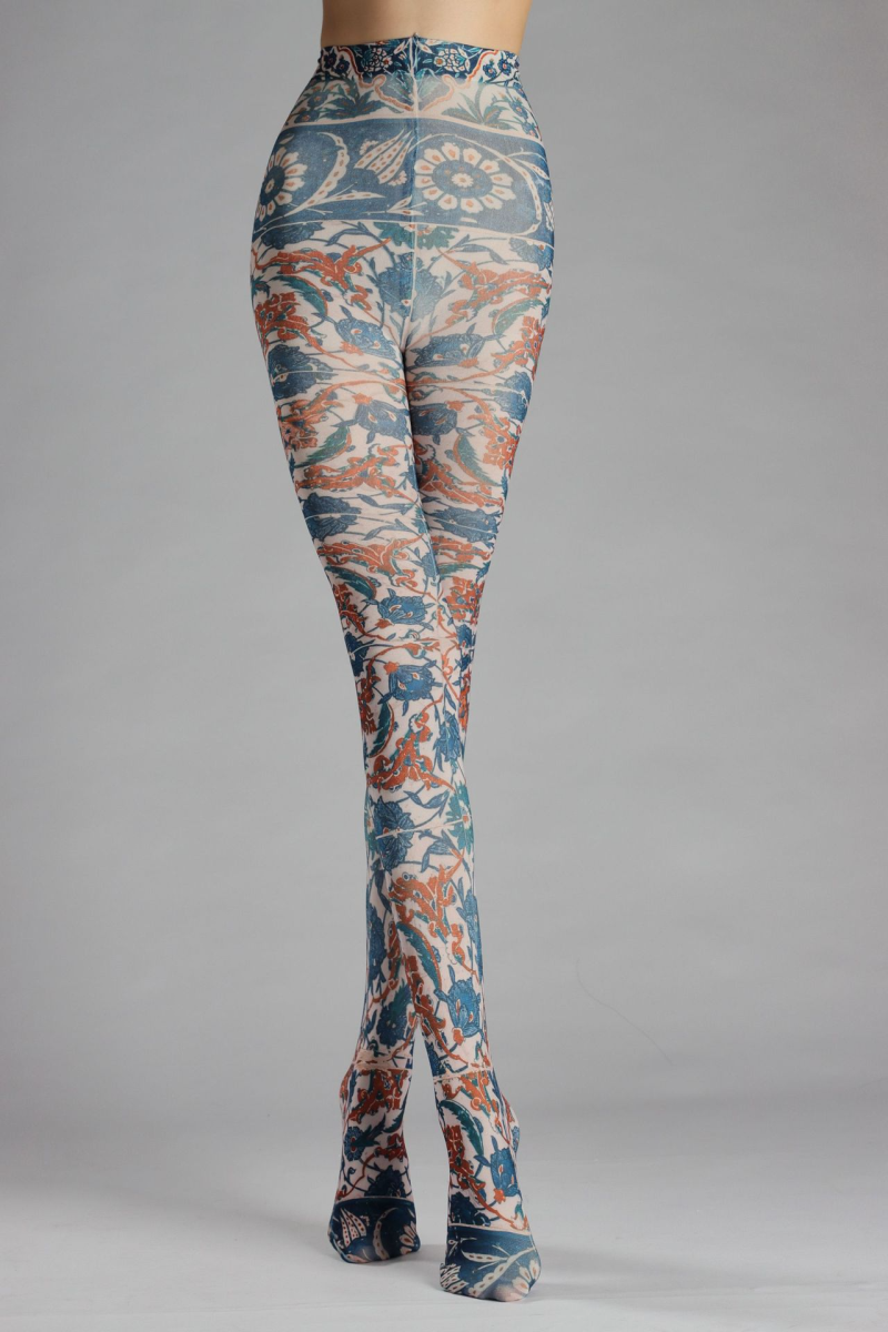 Art pattern print tights - Image 8