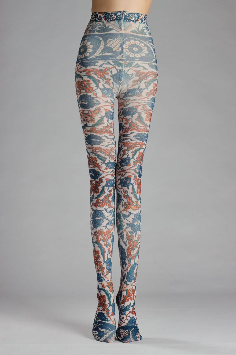 Art pattern print tights - Image 9
