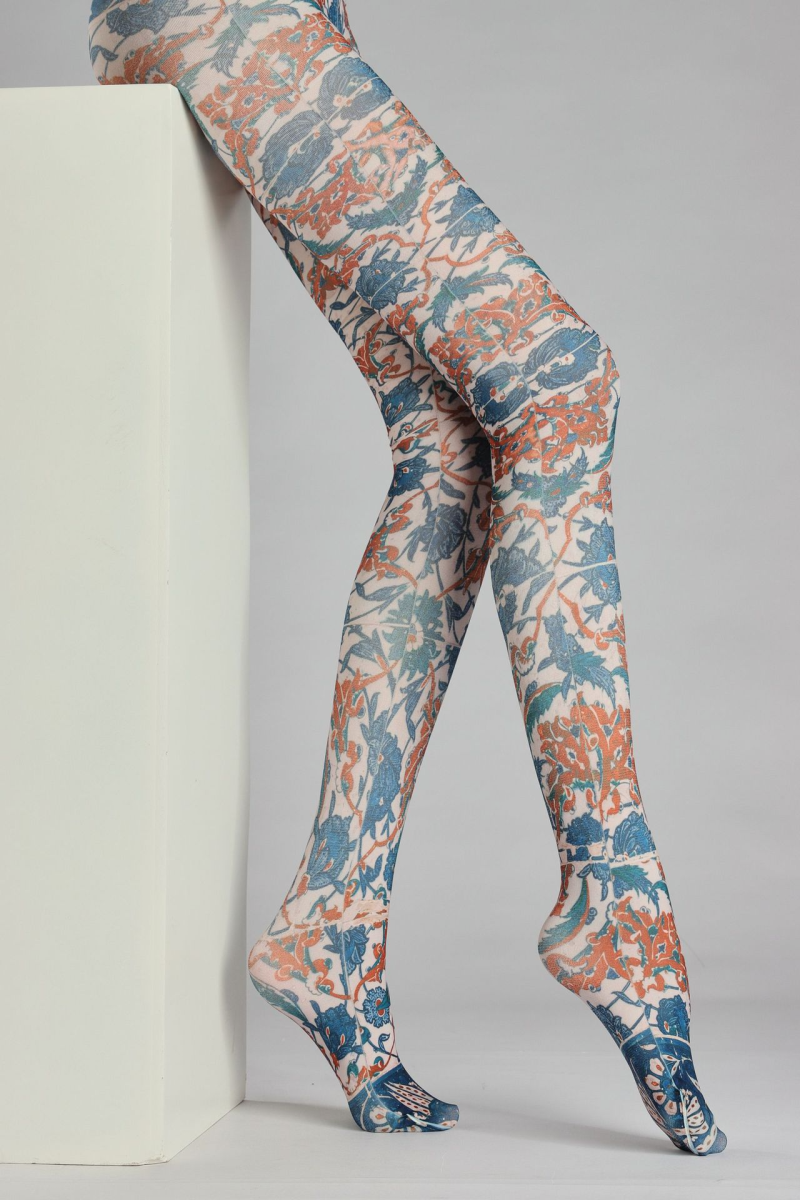 Art pattern print tights - Image 10