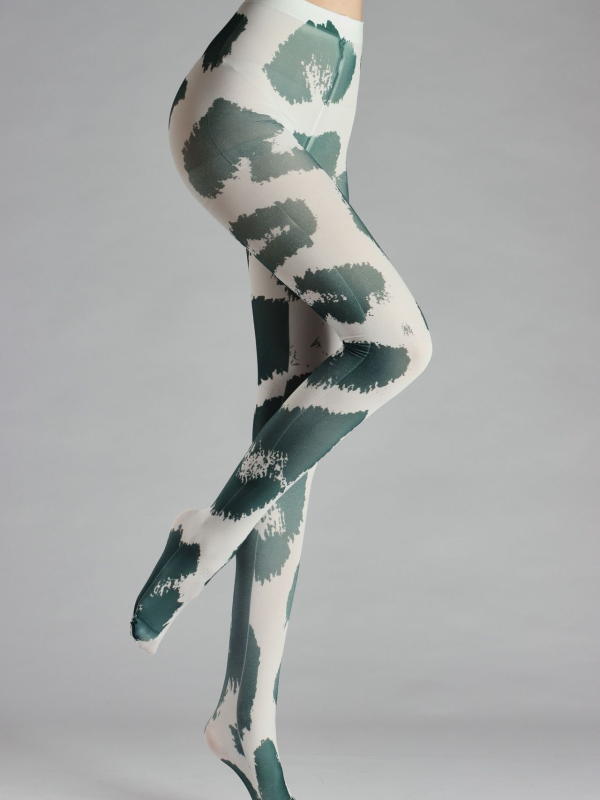Abstract pattern print tights