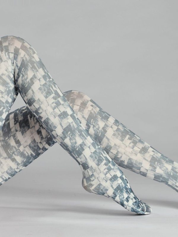 Plaid print tights