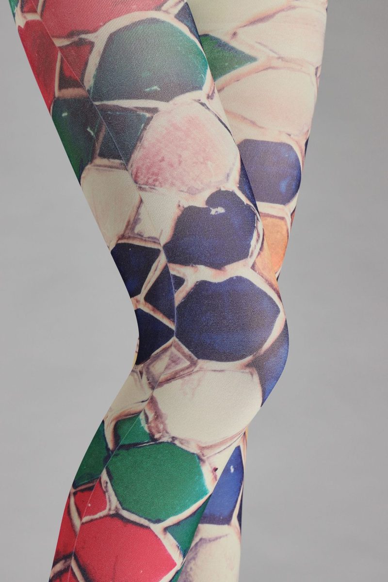 Colorful art print tights - Image 7