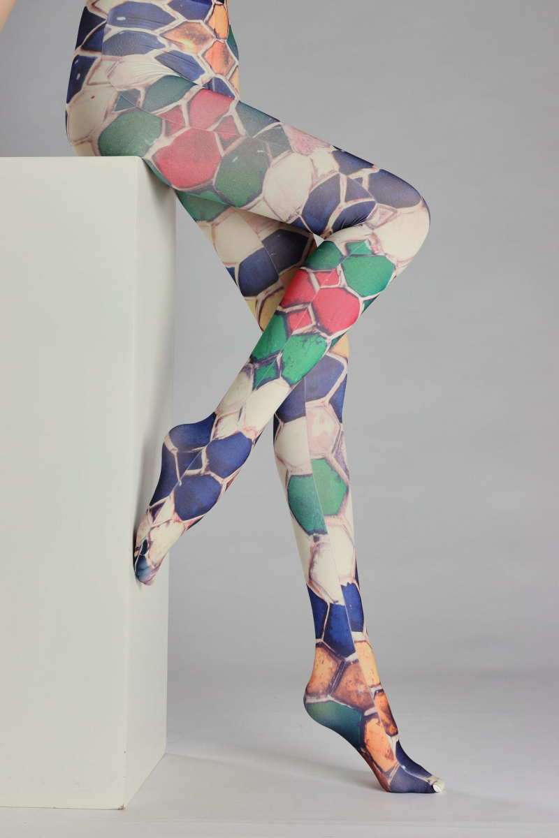 Colorful art print tights - Image 8