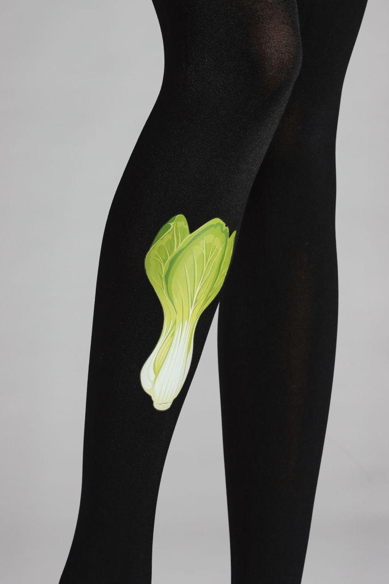 Fun vegetable print tights - Image 3