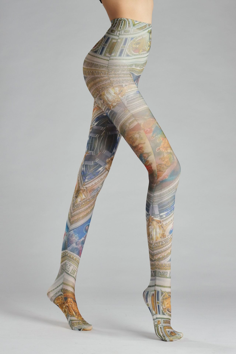 Retro print tights - Image 3