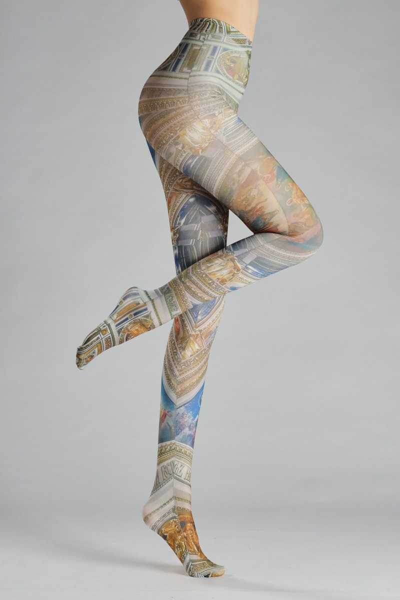 Retro print tights - Image 4
