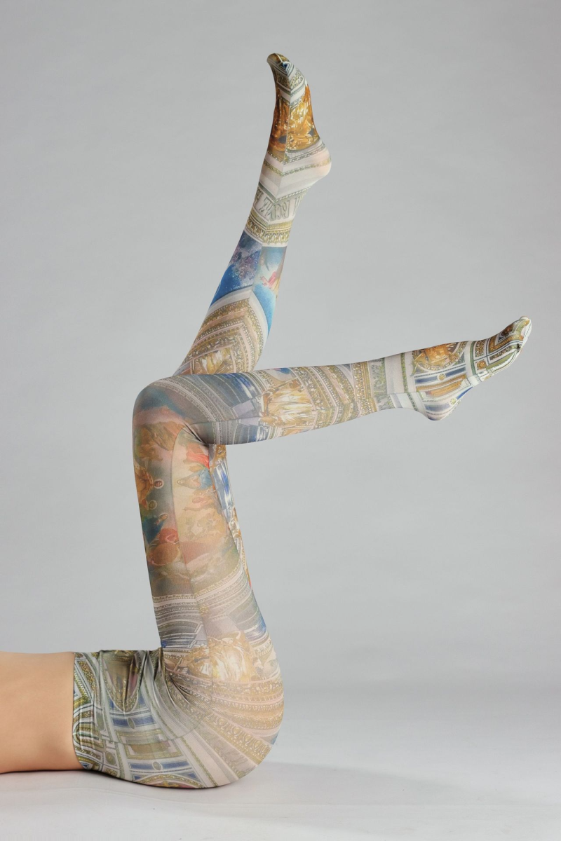 Retro print tights - Image 6