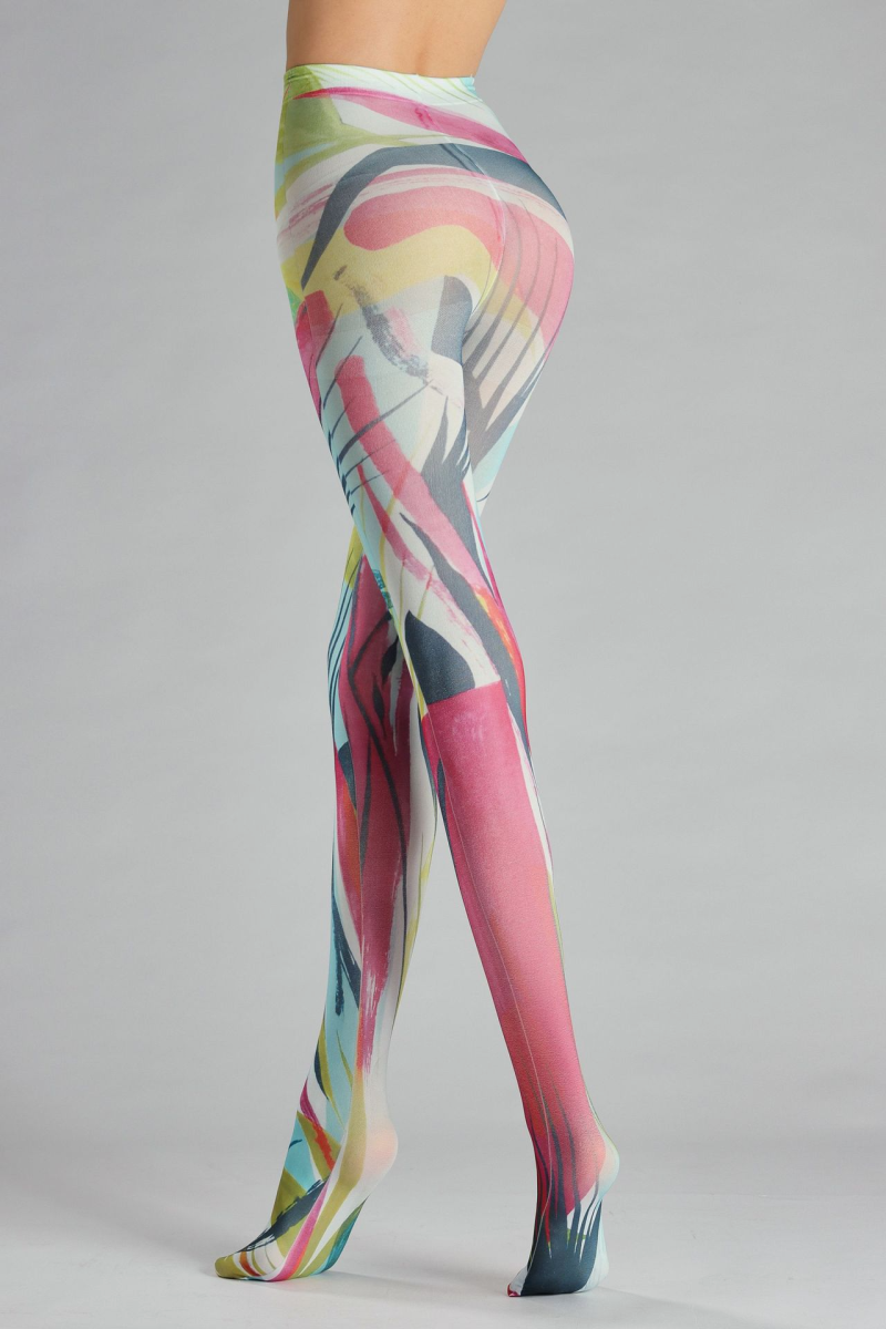 Abstract pattern print tights - Image 3