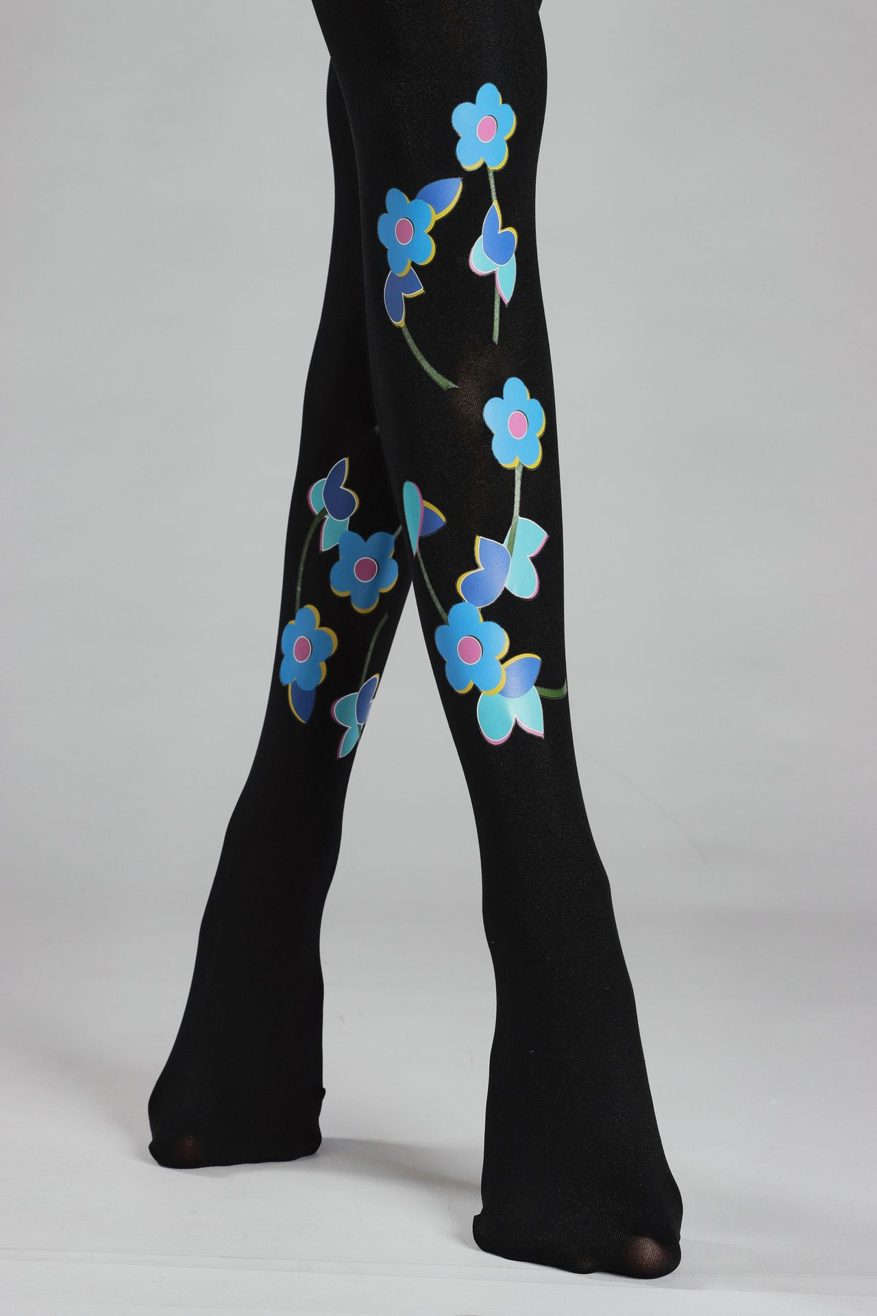 Floral Print Tights: Stylish Flower Pattern Leggings - Image 7