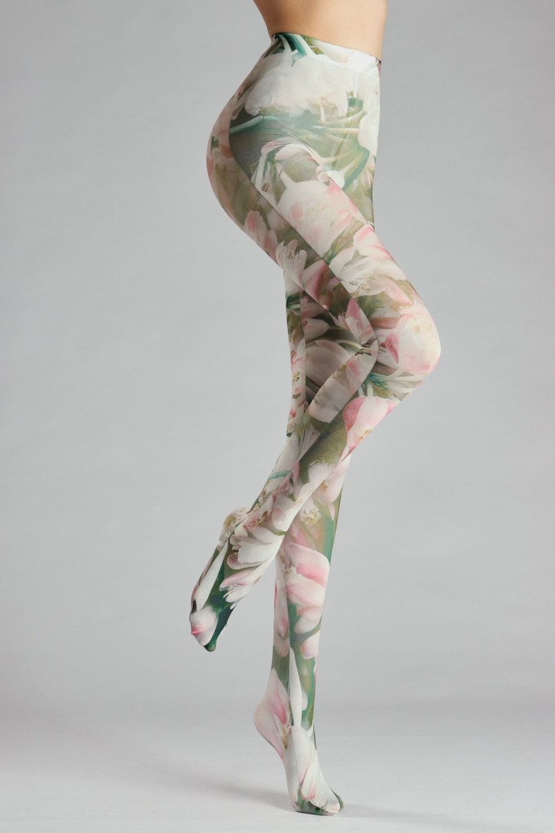 Flower print tights - Image 3