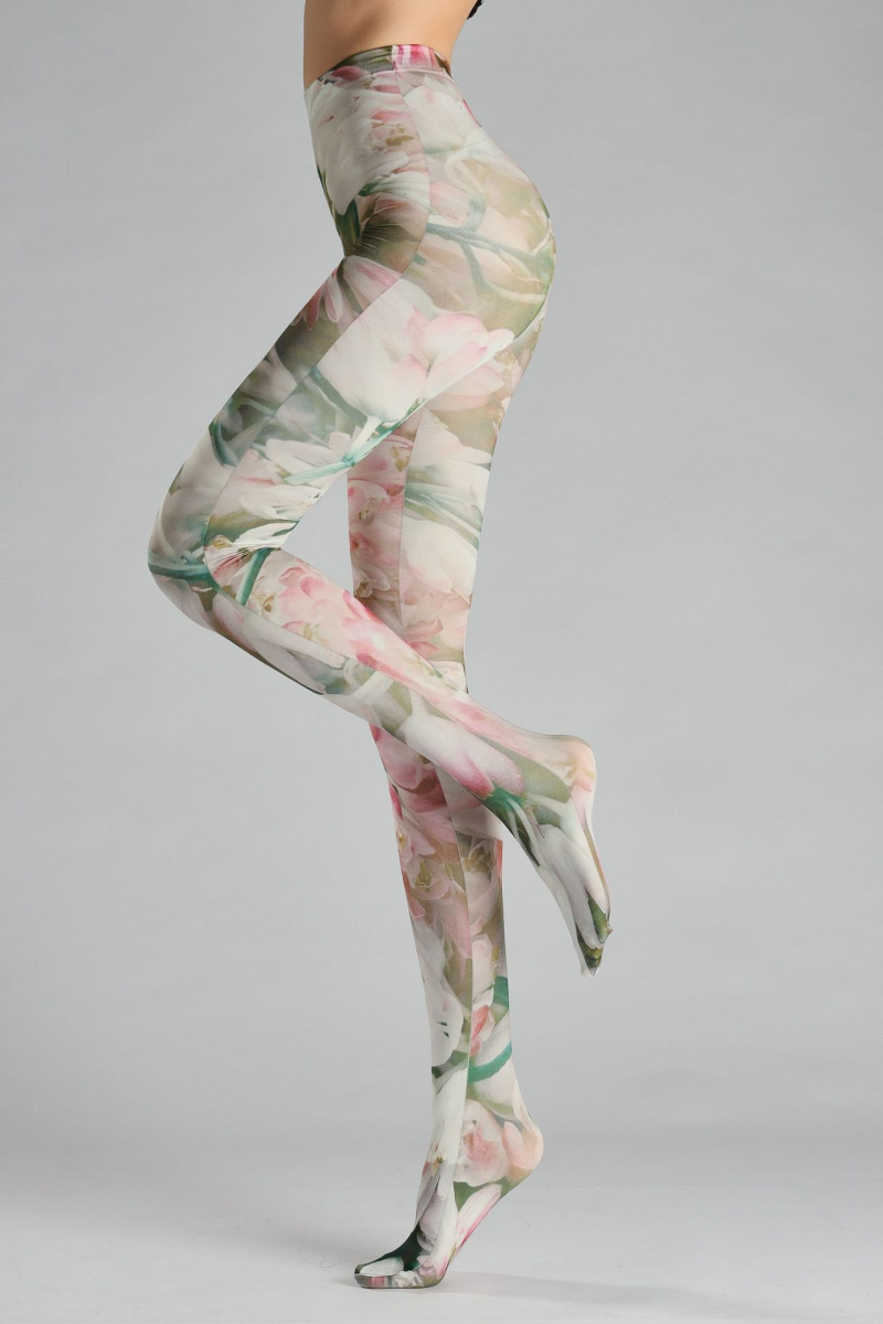 Flower print tights - Image 4