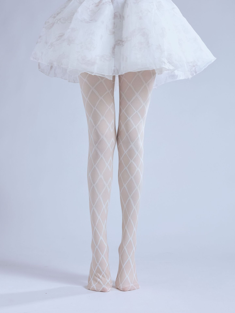 Mesh print pantyhose sexy mesh stockings women autumn retro style loli COS bottoming socks - Image 12
