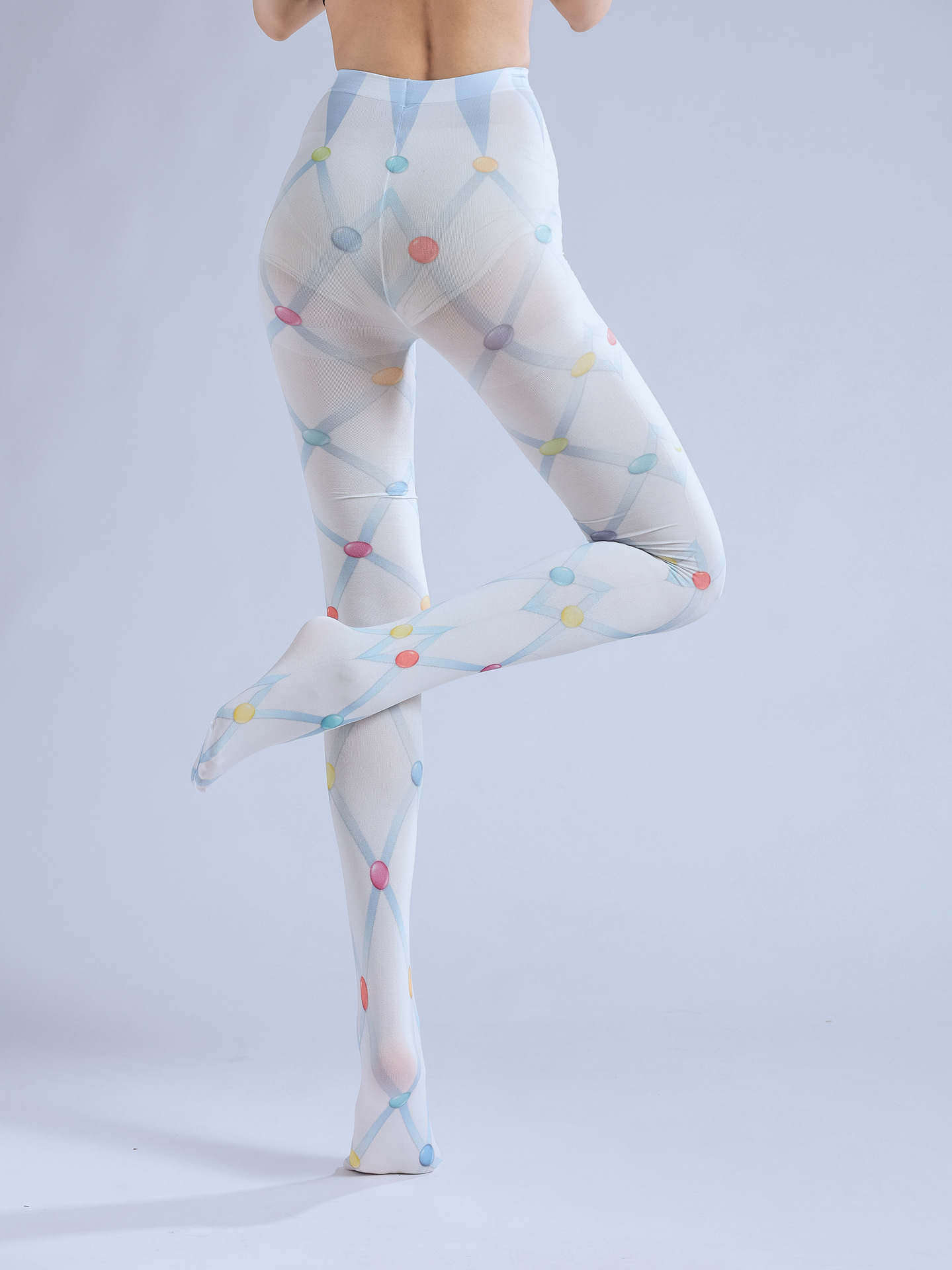 Lolita Socks: Sweet Beaded Diamond Stockings - Kawaii Fashion - Image 10