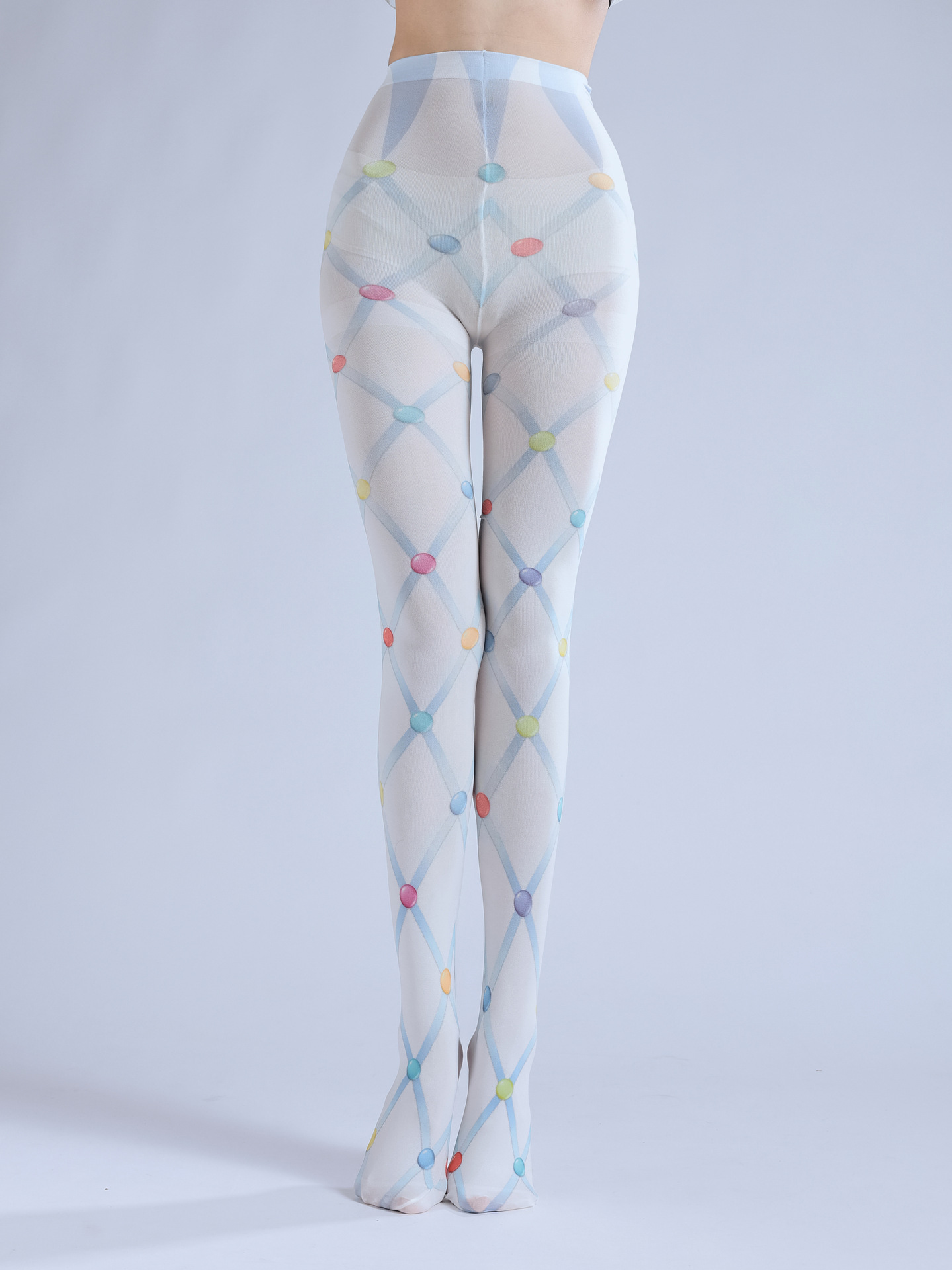 Lolita Socks: Sweet Beaded Diamond Stockings - Kawaii Fashion - Image 12