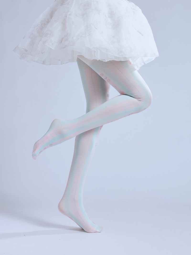 Ice cream pattern Japanese lolita print socks with JK skirt cute pantyhose COS base socks - Image 5