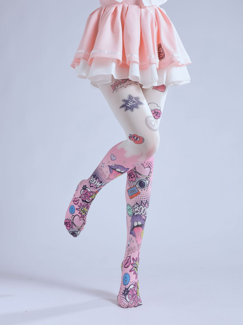 European and American style forest girl Lolita Lolita socks cute slim COS base socks sweet pantyhose autumn - Image 9