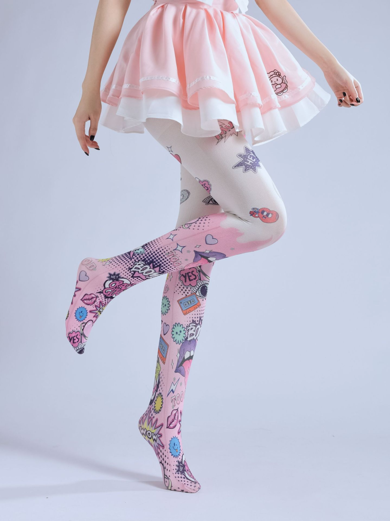 European and American style forest girl Lolita Lolita socks cute slim COS base socks sweet pantyhose autumn - Image 10