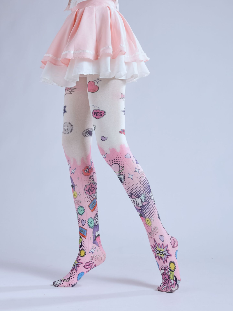 European and American style forest girl Lolita Lolita socks cute slim COS base socks sweet pantyhose autumn - Image 12