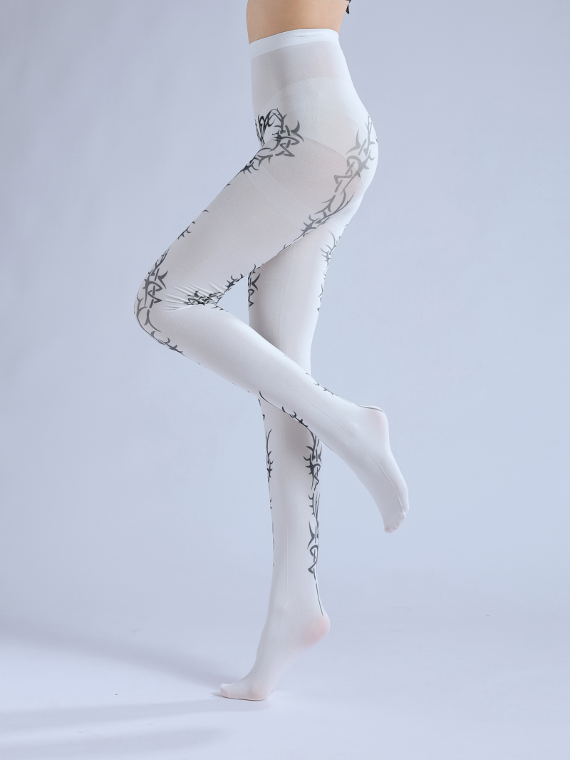 Online game element personality print pantyhose Comic exhibition cos lolita pattern bottoming socks - Image 9