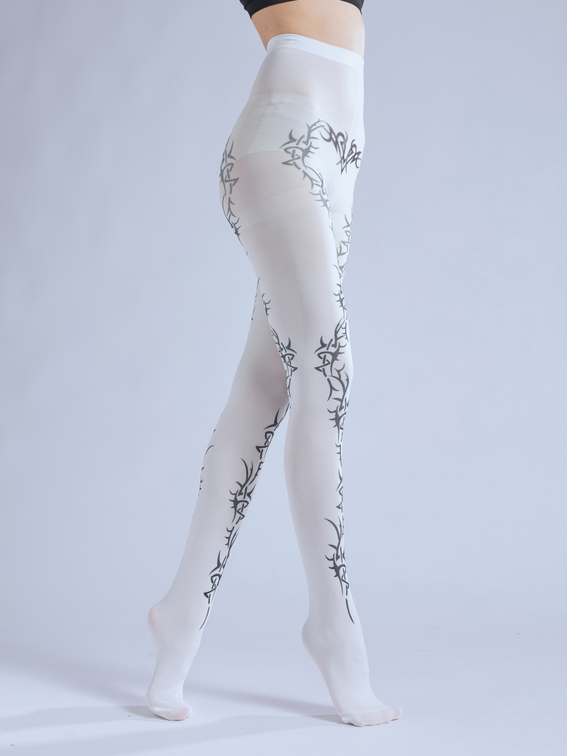 Online game element personality print pantyhose Comic exhibition cos lolita pattern bottoming socks - Image 11