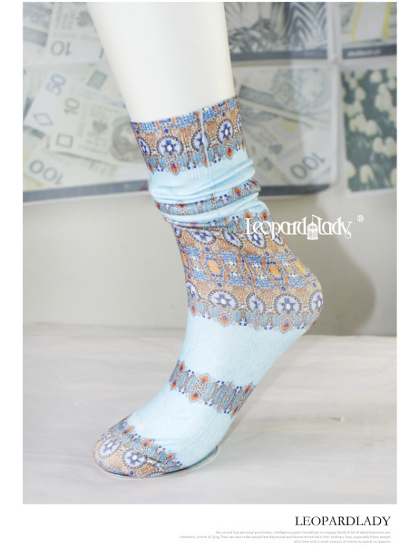 Personalized color print socks