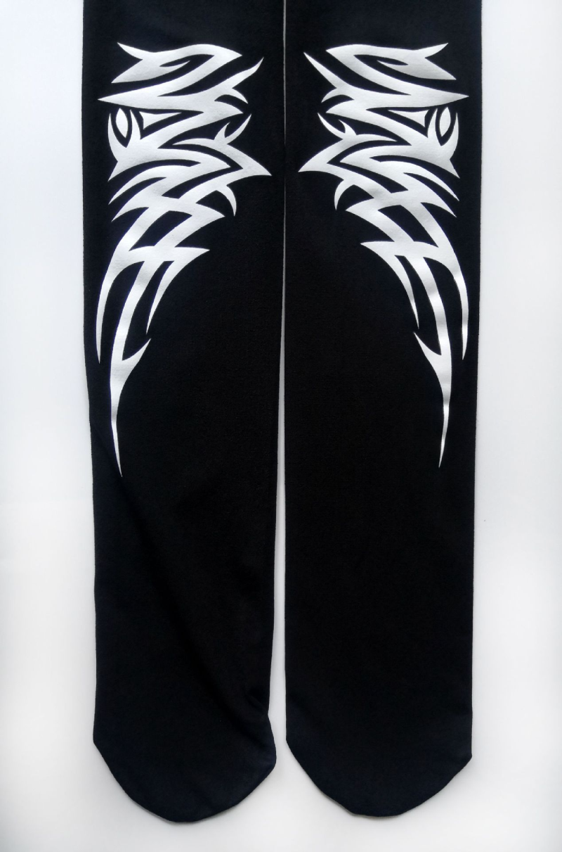 Totem pattern tights White pattern tights - Image 6