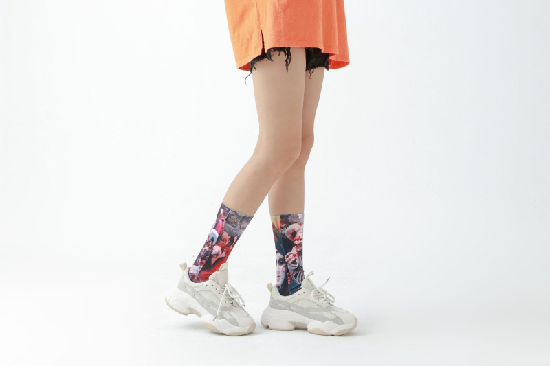 Mask print socks Personalized socks - Image 4