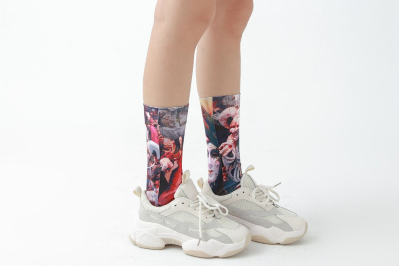 Mask print socks Personalized socks - Image 6