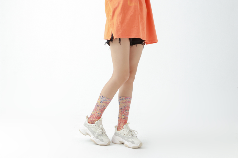 Dragon print socks Robe pattern socks - Image 5