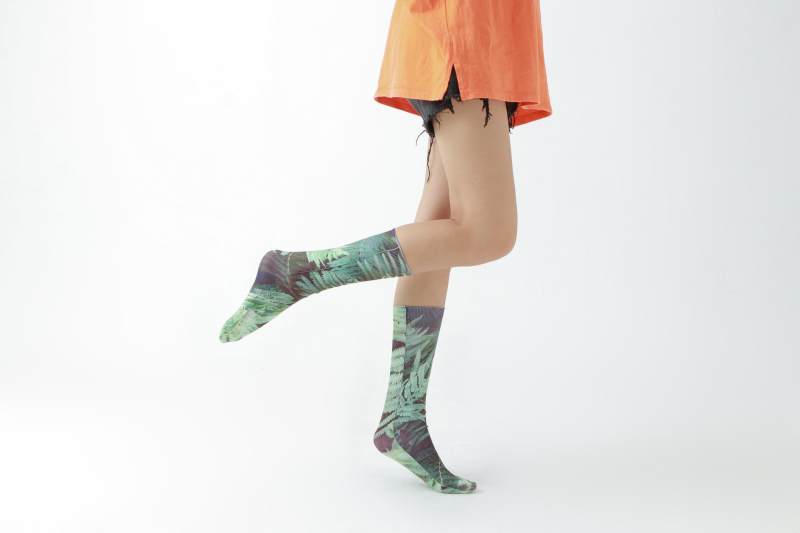 Fern print socks - Image 6