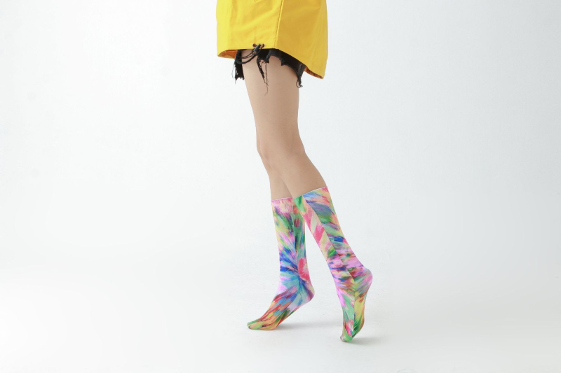 Gradient print socks Color socks - Image 6