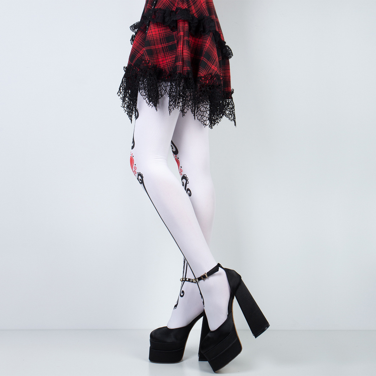Spooky Halloween Stockings: Skeleton, Spiderweb & Ghost Festival Tights - Image 4