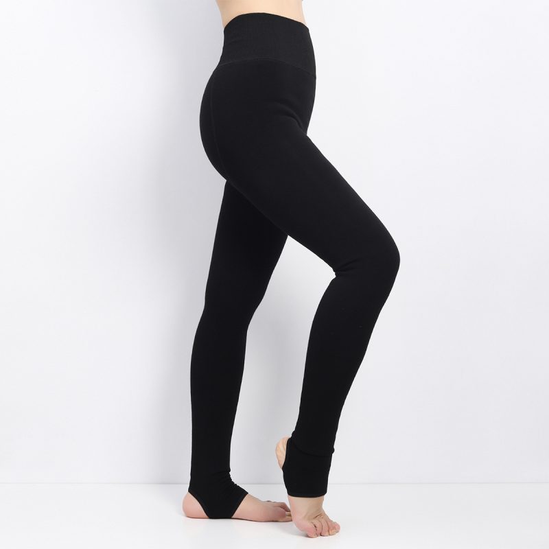 Bare legs artifact autumn and winter women's thickened fat warm pants slim high waist pants women's single pants fat mm comfortable bottoming - Image 4