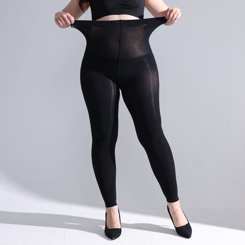 Silk stockings, nine-point stockings, silky pantyhose, sexy base, black ladies red high waist socks Tights