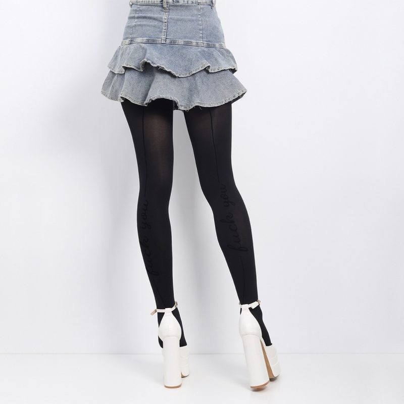 Stockings new internet celebrity black flocking stockings women summer pantyhose sexy anti-snagging ins stockings black stockings - Image 5