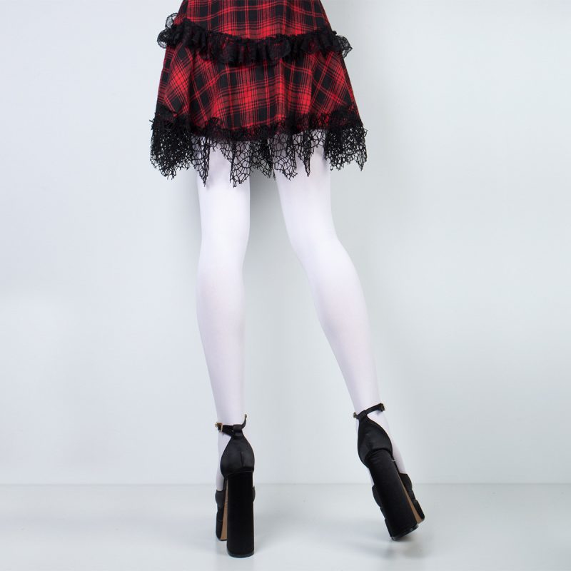 Printed skull black silk nylon Halloween party slimming socks pantyhose for women - Image 5