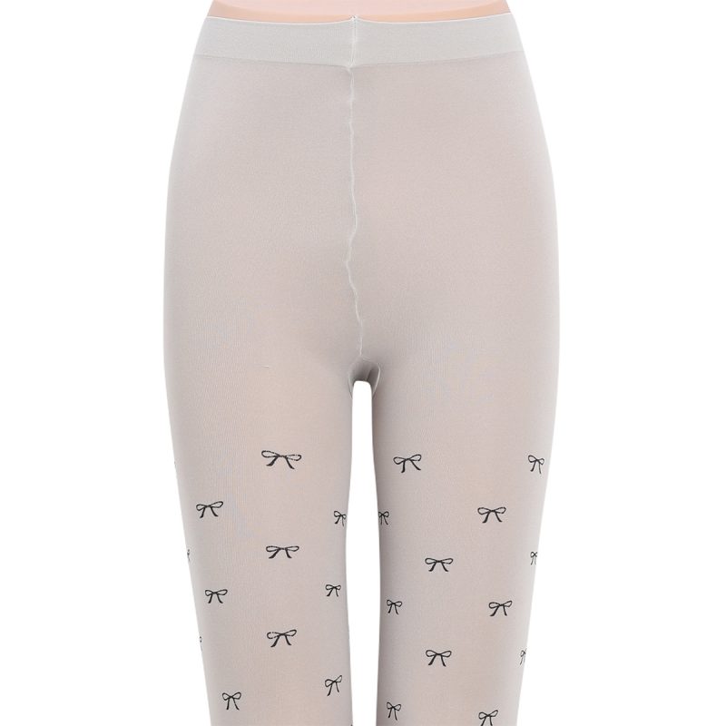 New white stockings women spring and summer anti-snagging pantyhose wholesale Lolita bow JK sexy black silk - Image 8