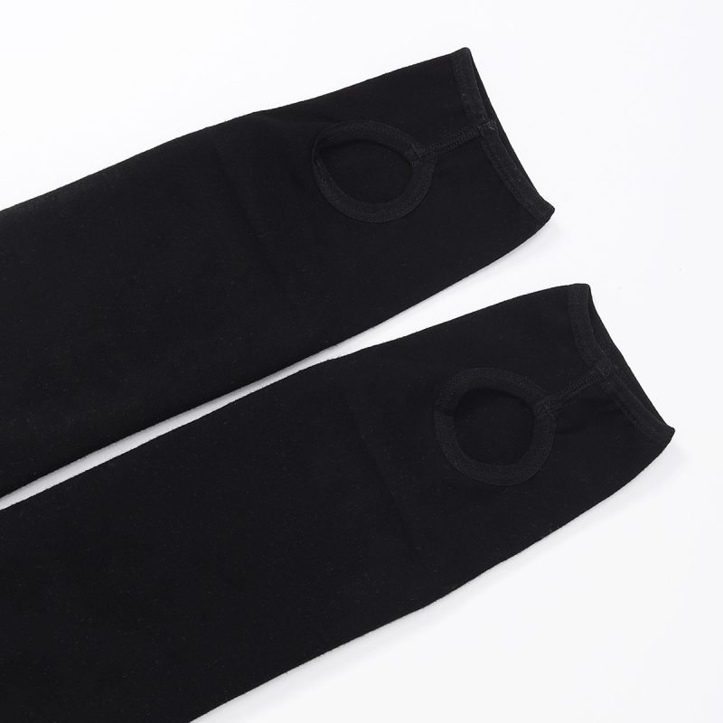 Bare legs artifact autumn and winter women's thickened fat warm pants slim high waist pants women's single pants fat mm comfortable bottoming - Image 9