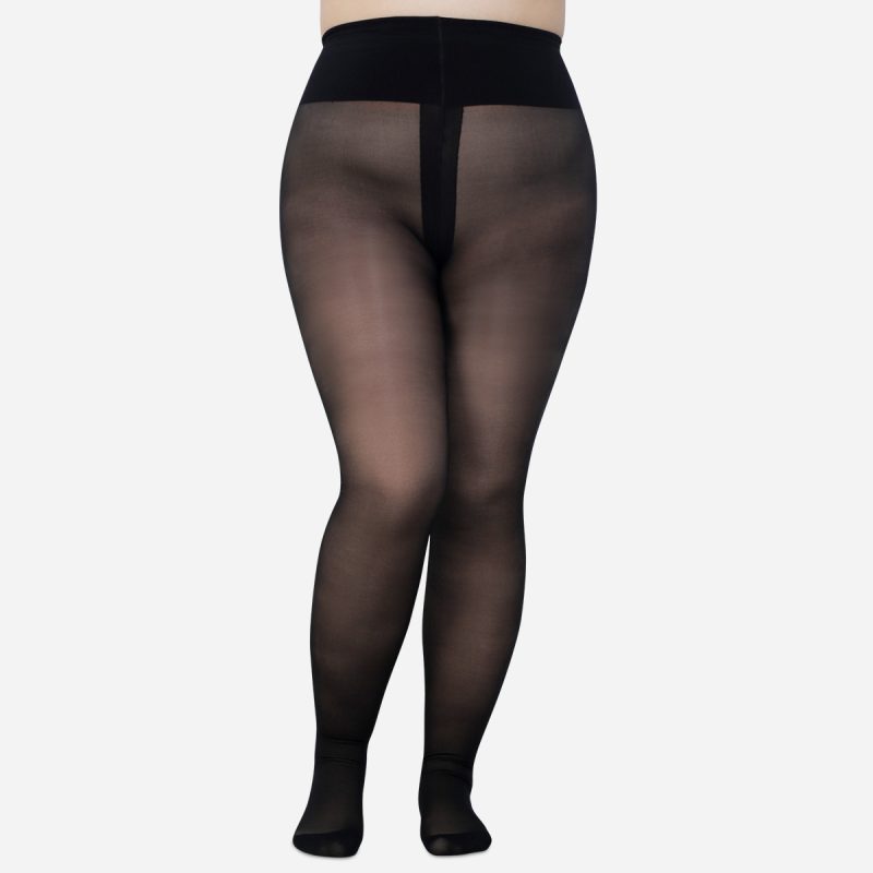 Fashion black silk bare legs artifact women's black skin-transparent pantyhose plus length fake transparent autumn and winter plus velvet thickened leggings