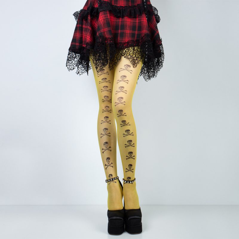 Hot stockings Halloween skeleton ghost festival stockings black skull high socks Halloween haunted house props