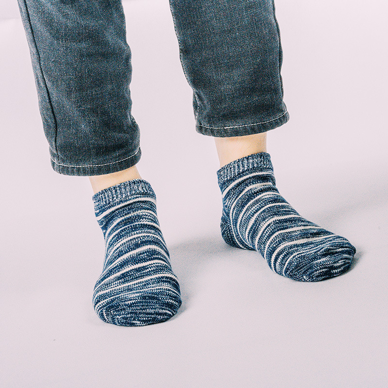 Trendy Men's Socks: Retro Ethnic Spring Summer Couple Boat Socks - Image 3