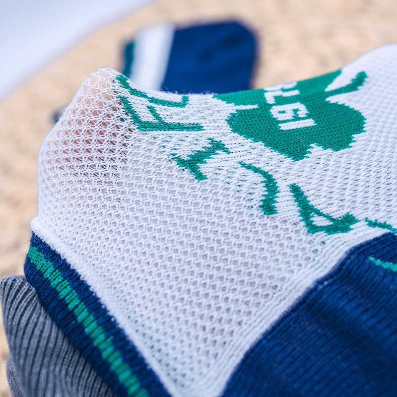 Japanese Clover Boat Socks: Men's Quick-Dry Mesh Sports Cotton - Image 4