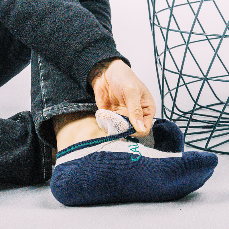 Japanese Clover Boat Socks: Men's Quick-Dry Mesh Sports Cotton - Image 3