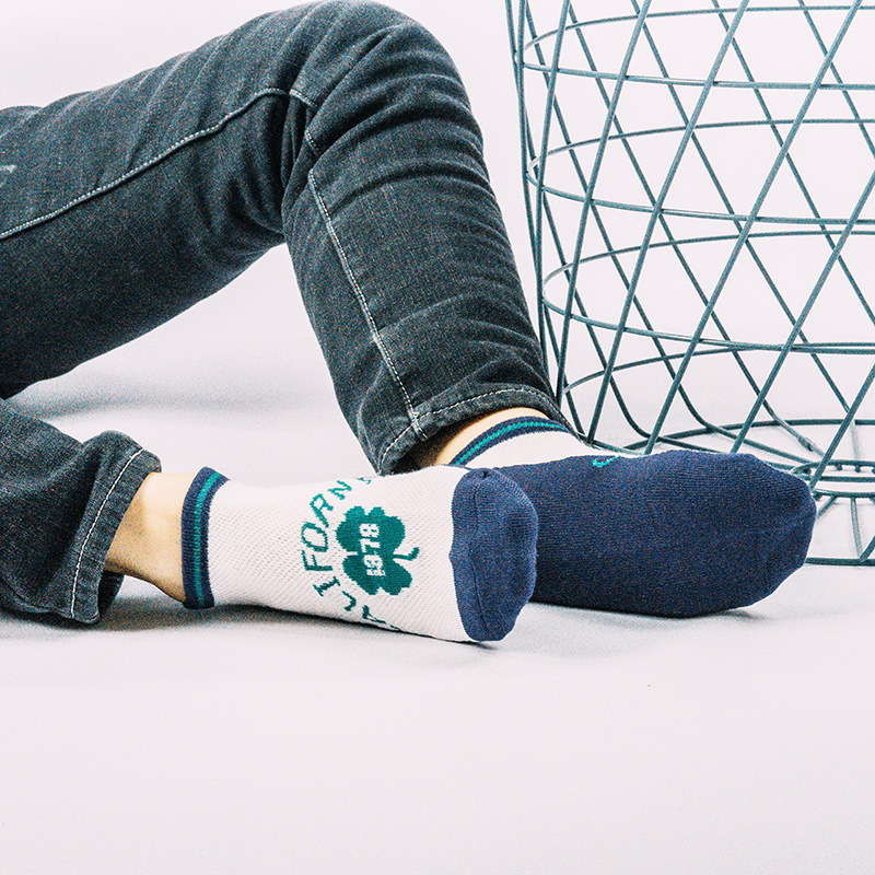 Japanese Clover Boat Socks: Men's Quick-Dry Mesh Sports Cotton - Image 2