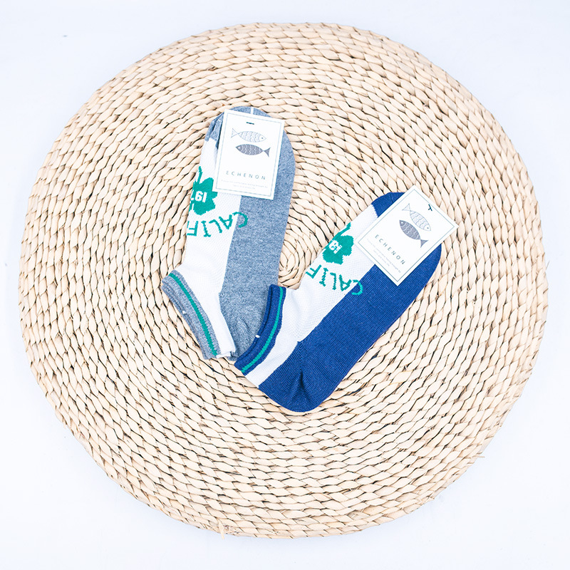 Japanese Clover Boat Socks: Men's Quick-Dry Mesh Sports Cotton - Image 5