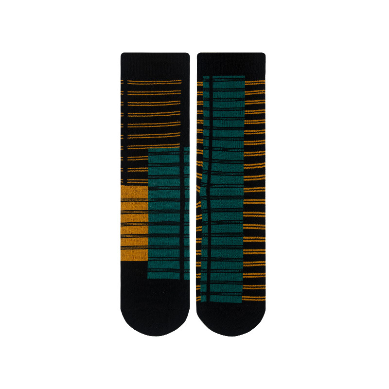 Japanese Cotton Socks: Autumn Winter High-End Couple Jacquard - Image 7