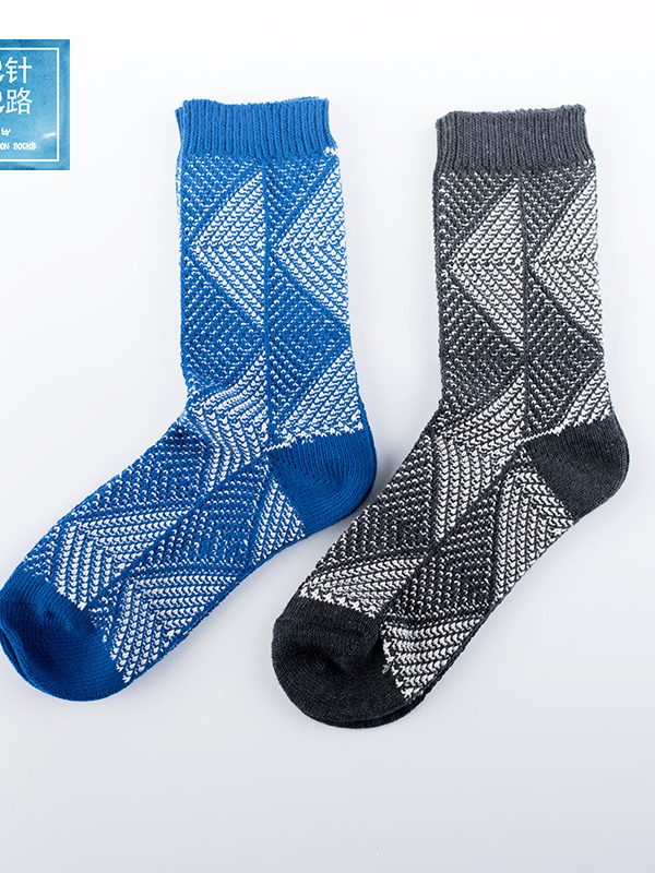 New men's socks  Japanese Tide brand cotton thread thick needle retro socks National Wind Wave men's socks